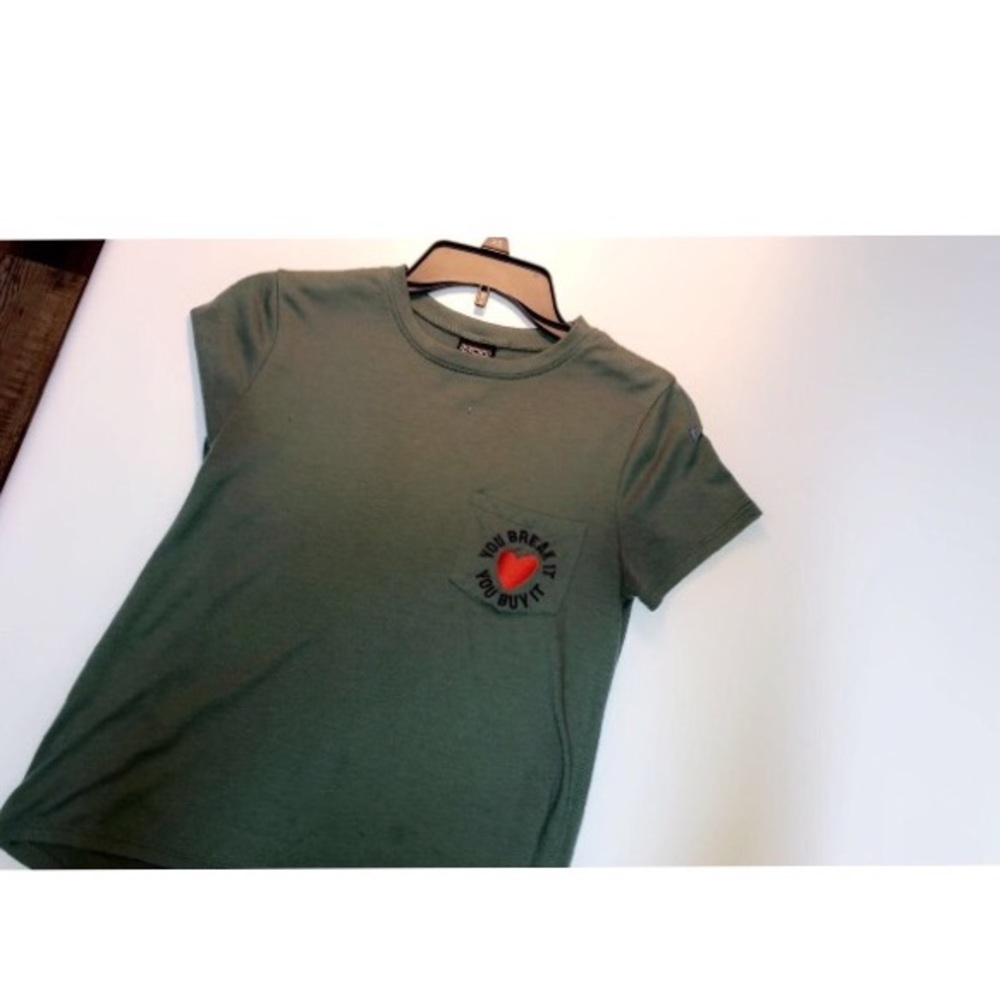 Army green t-shirt